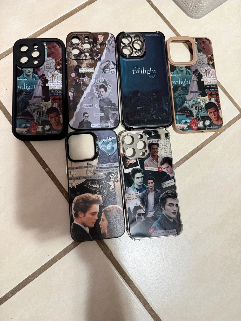 iPhone 15 pro Max Twilight Themed Protective Phone Case - Black & Multi
